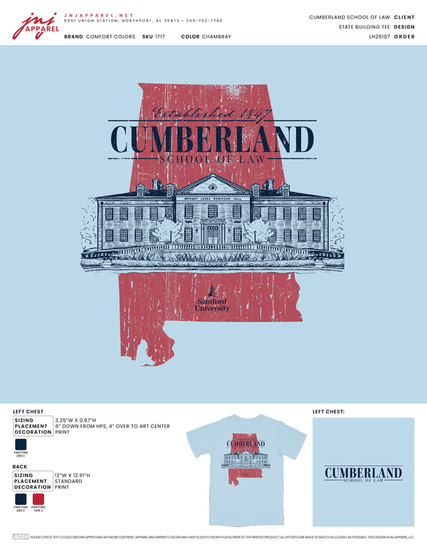 Cumberland School of Law State Building Tee