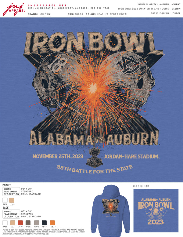 Iron Bowl 2023 Hoodie