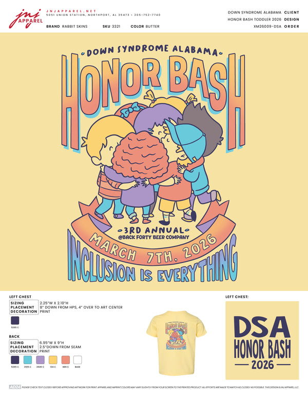 DSA- Honor Bash Toddler 2026