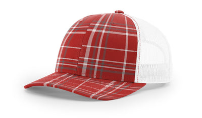Plaid Red/ Charcoal/White